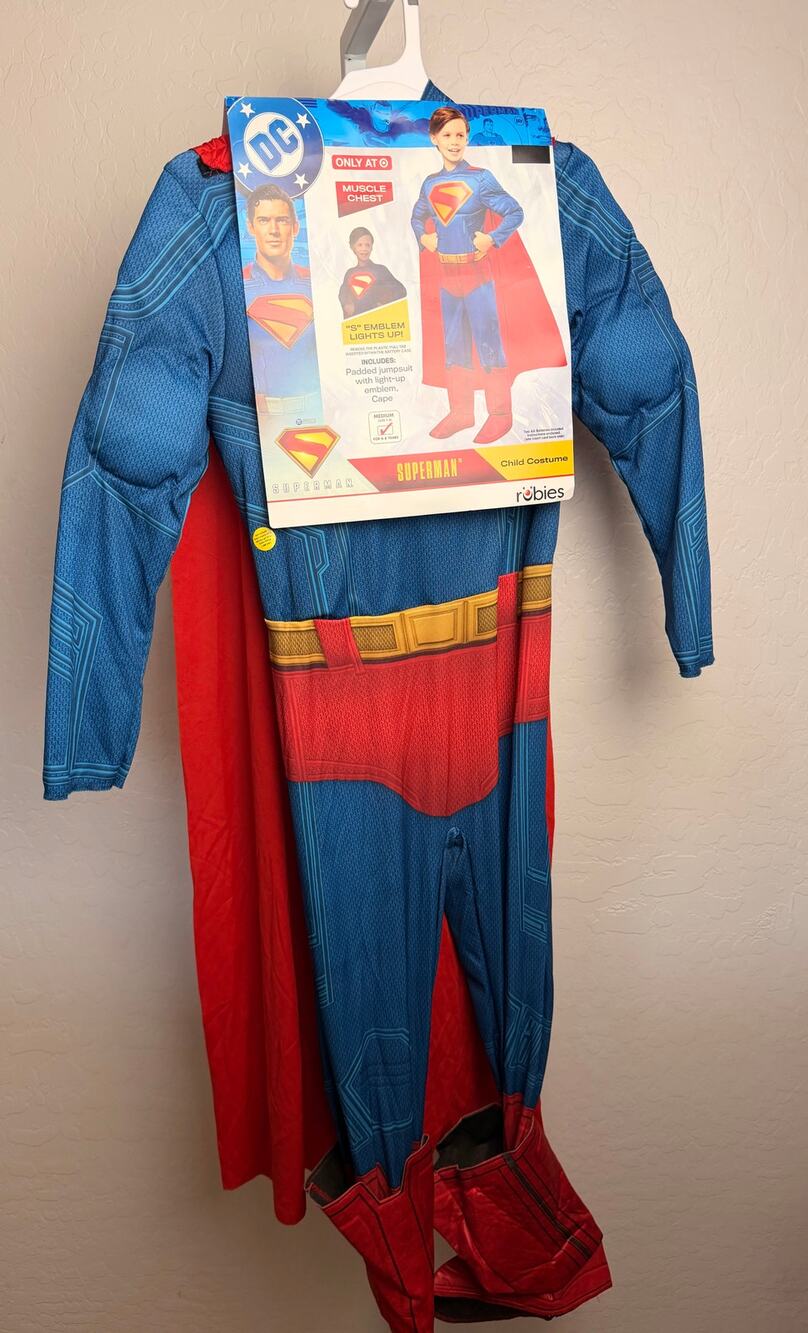 Rubie's Boys Superman Costume Blue Red with Yellow Belt